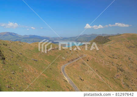 Summit Road taken from the top of Port Hills where Christchurch Gondola The Summit Station is located. The South Island, New Zealand attractions. Summit Road taken from the top of Port Hills where Christchurch Gondola The Summit Station is located. The South Island, New Zealand attractions. 81297642