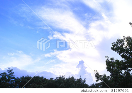 Blue sky and cloud image 81297691