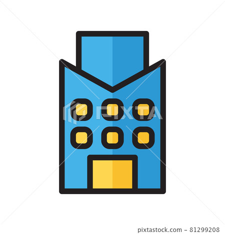 illustration vector and logo Building flat line. icon on white background. Icon sign from modern collection for mobile concept and web apps design. Nice design perfect. illustration vector and logo Building flat line. icon on white background. Icon sign from modern collection for mobile concept and web apps design. Nice design perfect. 81299208