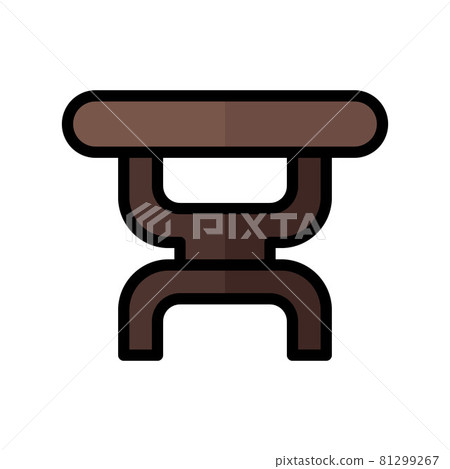 illustration vector and logo table flat style. icon on white background. Icon sign from modern collection for mobile concept and web apps design. Nice design perfect. 81299267