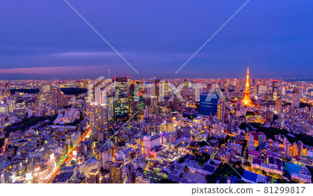 Tokyo night view 2021 81299817