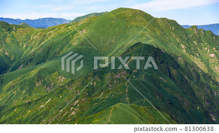 從谷川山脈和小鹿澤之門看萬太郎山 從谷川山脈和小鹿澤之門看萬太郎山 81300638