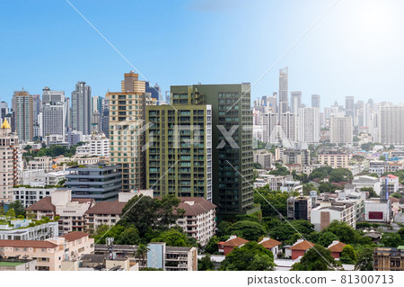 Aerial view of high Residential in Bangkok, Thailand 81300713