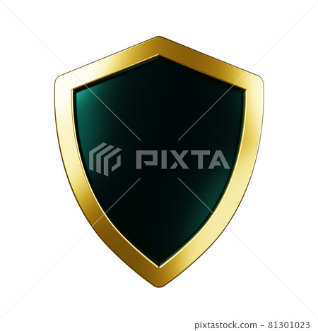 Protected guard shield concept. Safety badge color icon 81301023