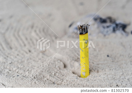 A bunch of burning incense sticks incense burner A bunch of burning incense sticks incense burner 81302570