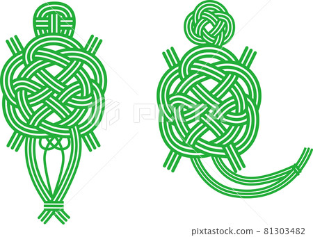 龜 Mizuhiki 矢量圖 81303482