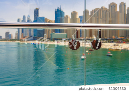 Panorama of the beach at Jumeirah Beach Residence, Dubai Panorama of the beach at Jumeirah Beach Residence, Dubai 81304880