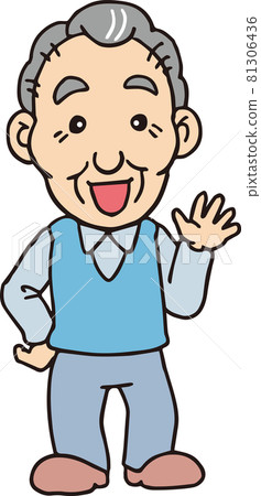 Elderly man_70s_color_whole body 81306436