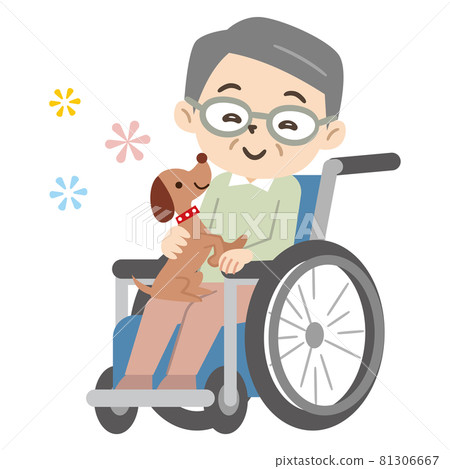 動物療法與動物互動的老人 動物療法與動物互動的老人 81306667
