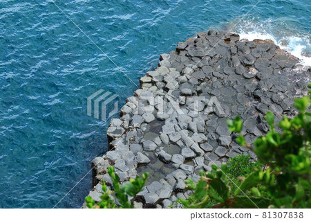 Sojeongbang瀑布，，瀑布，海岸，海岸，懸崖，懸崖，大海，風景， 81307838