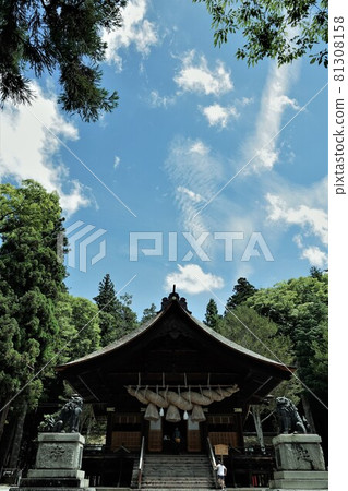 Suwa Taisha Shrine (lower shrine) does not have a main shrine. Instead, in Harumiya, the old Sugi tree is used as a sacred tree. 81308158