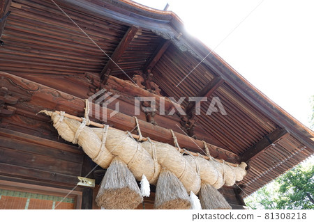 Suwa Taisha Shrine (lower shrine) does not have a main shrine. Instead, in Harumiya, the old Sugi tree is used as a sacred tree. 81308218