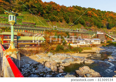 秋天從JR城光寺站和白峰橋眺望<愛知縣春日井市> 秋天從JR城光寺站和白峰橋眺望<愛知縣春日井市> 81309534