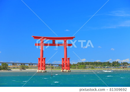 [Shizuoka Prefecture] Bentenjima Seaside Park under sunny weather 81309692