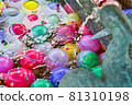 Water balloon chozuya at a summer shrine 81310198