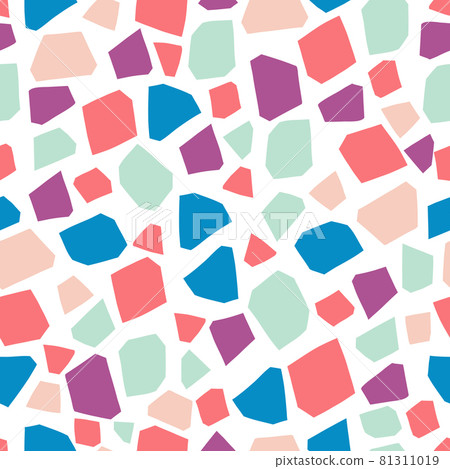 Terrazzo background pattern design. Seamless marble design 81311019
