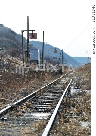 北海道風景“停運後的鐵路日高本線”(北海道新冠町) 北海道風景“停運後的鐵路日高本線”(北海道新冠町) 81311546