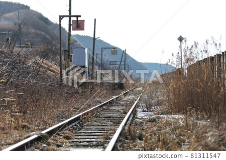 北海道風景“停運後的鐵路日高本線”(北海道新冠町) 北海道風景“停運後的鐵路日高本線”(北海道新冠町) 81311547