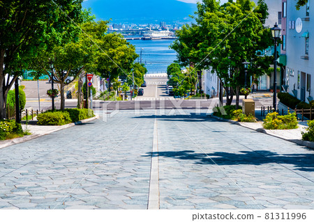 Hokkaido Hakodate Hachimanzaka and Hakodate Port 81311996