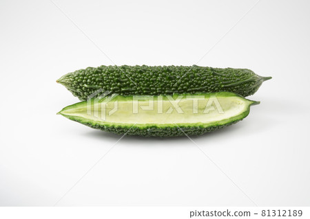 Bitter melon white background 81312189