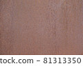 Rustic rusty metal. Black wall texture grunge abstract background. Dark wall red. 81313350