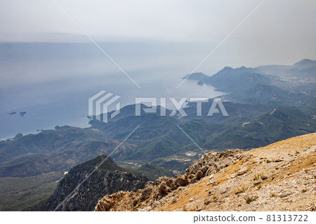 Turkish Tahtali mountain high top landscape view 81313722