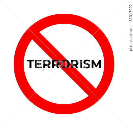 No terrorism sign 81317092