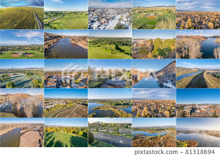 aerial landscape of northern Colorado aerial landscape of northern Colorado 81318694