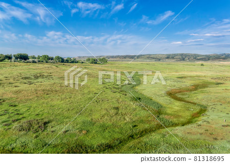 prairie at Colorado foothills - aerial view prairie at Colorado foothills - aerial view 81318695