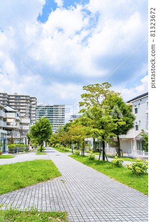 Residential area of Tama New Town blessed with nature 81323672