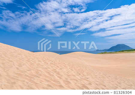 《Tottori Prefecture》 Tottori Sand Dunes / Summer sunny weather 81326304