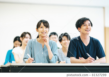 Young men and women attending the seminar Young men and women attending the seminar 81327299