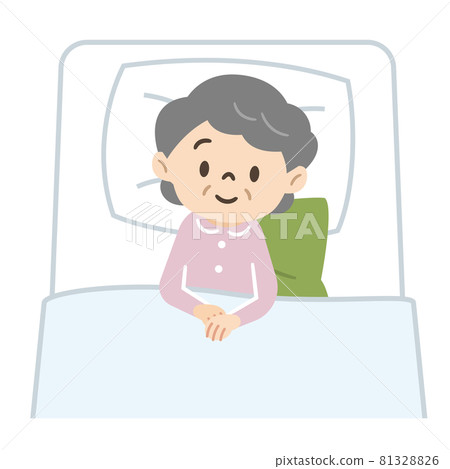 Senior women who are bedridden 81328826