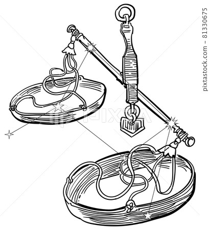 Zodiac Zodiac-Libra constellation line 81330675