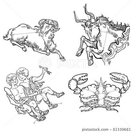 生肖星座套裝-白羊座、金牛座、雙子座、蟹星座線 生肖星座套裝-白羊座、金牛座、雙子座、蟹星座線 81330681