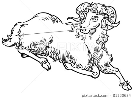 Zodiac Constellation-Aries Constellation Line 81330684