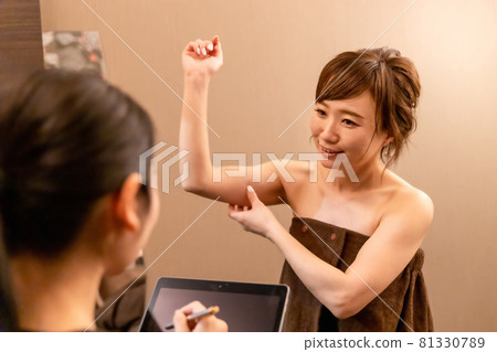 接受諮詢的婦女（上臂） 81330789