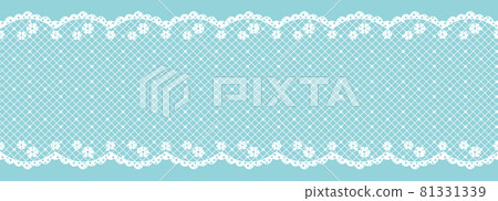 Lace ribbon. Seamless vector material. 81331339