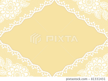 Design material using antique floral lace ribbon 81331431