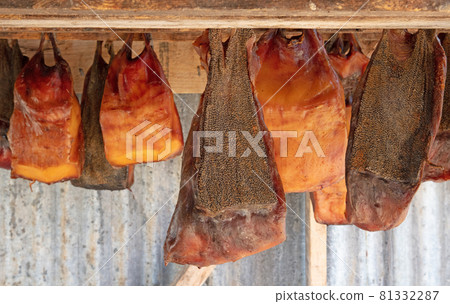 Specialty of iceland called hakarl (fermented shark) 81332287