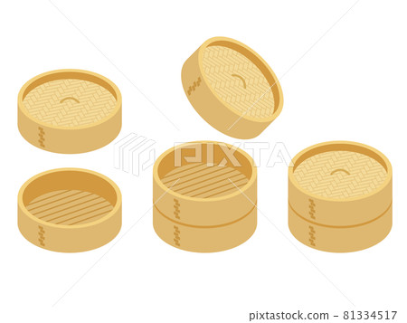 用於中餐的竹蒸籠 81334517