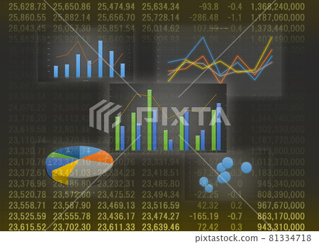 Financial graph 81334718
