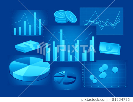 Financial graph Financial graph 81334755
