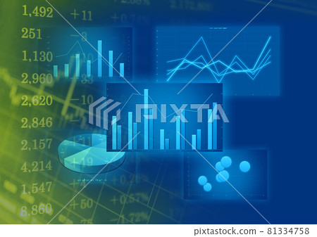 Financial graph Financial graph 81334758