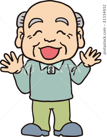 笑的老人_80s_color_全身 81334932