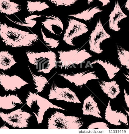 Leopard print pattern. Repeating seamless vector animal background. Leopard print pattern. Repeating seamless vector animal background. 81335639