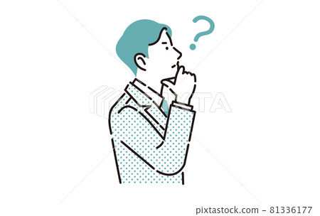 人思考業務人男性 81336177