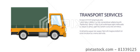 Transportation and cargo delivery services banner Transportation and cargo delivery services banner 81339125