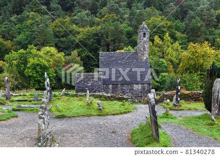 St. Kevin's Church in Glendalough, Ireland 81340278