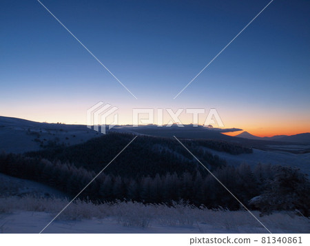 Rime and Mt. Fuji Kirigamine Plateau, Nagano Prefecture Rime and Mt. Fuji Kirigamine Plateau, Nagano Prefecture 81340861